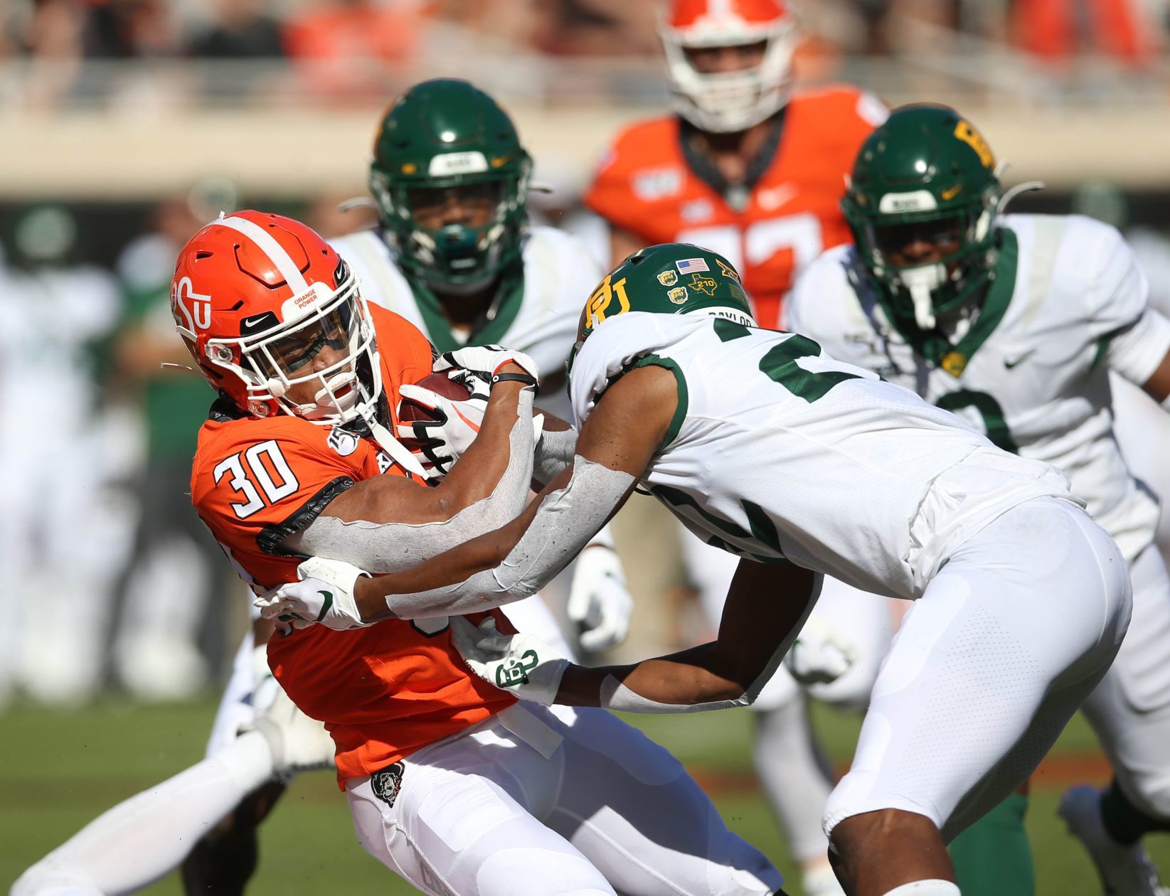 Running back Chuba Hubbard faces the toughest run defense of the season against TCU